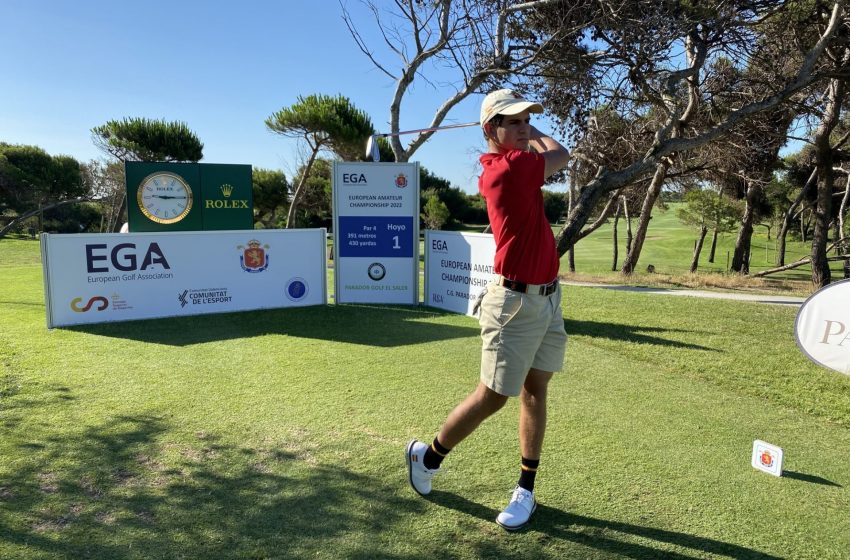  Gran inicio de Ángel Ayora en el Campeonato de Europa Individual Masculino de Golf